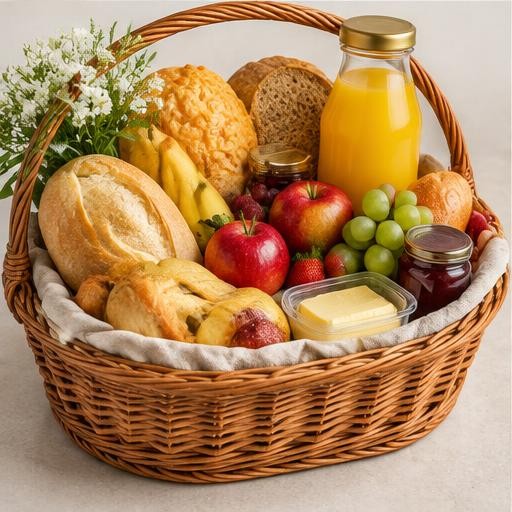 Cesta de café da manhã